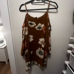 Floral Brown Women's Top